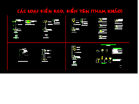 Bản vẽ autocad biển báo giao thông (nhiều mẫu tham khảo) đầy đủ kiến trúc